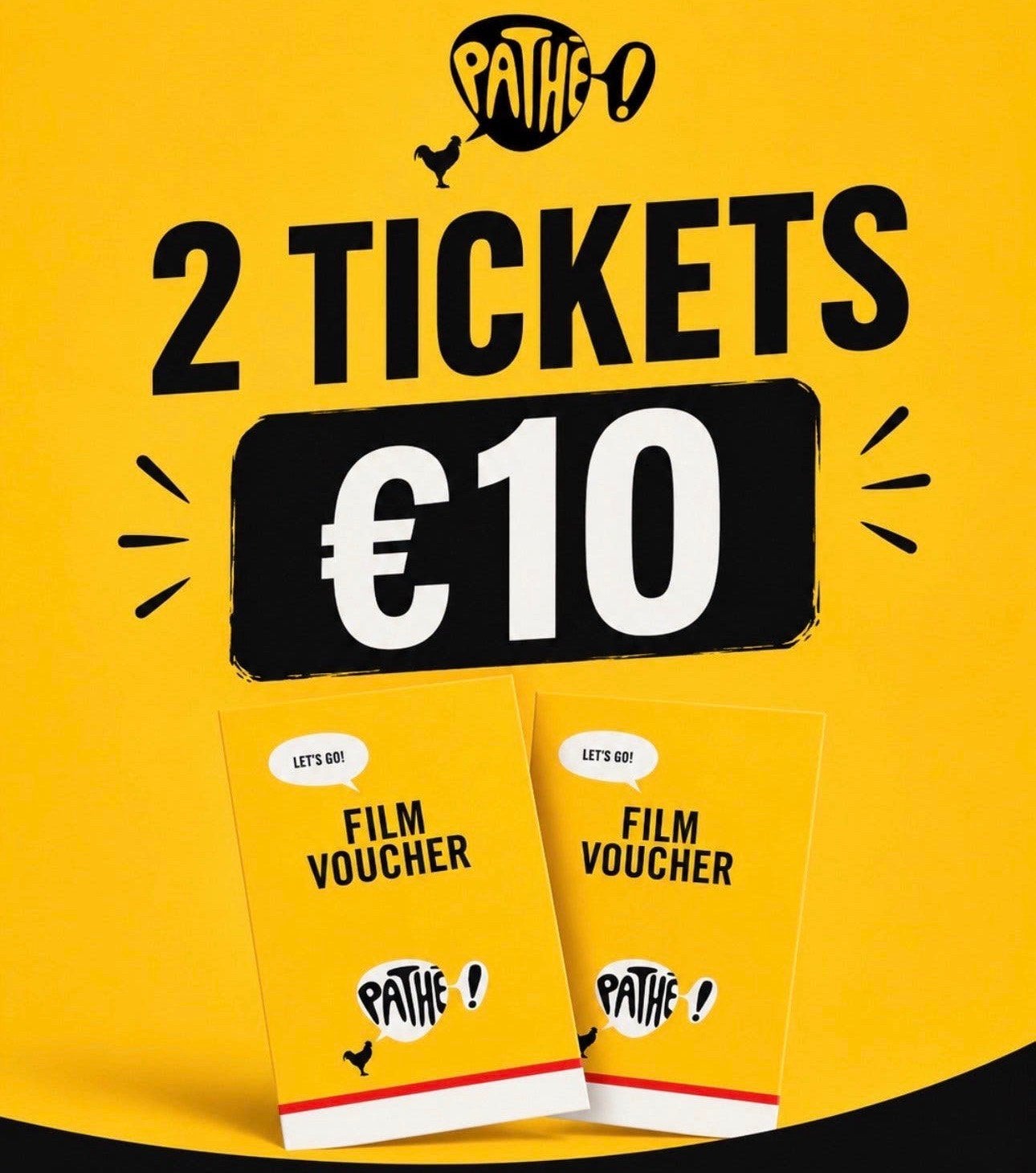 2 pathe tickets voor maar €10!! OP=OP, Drie personen of meer