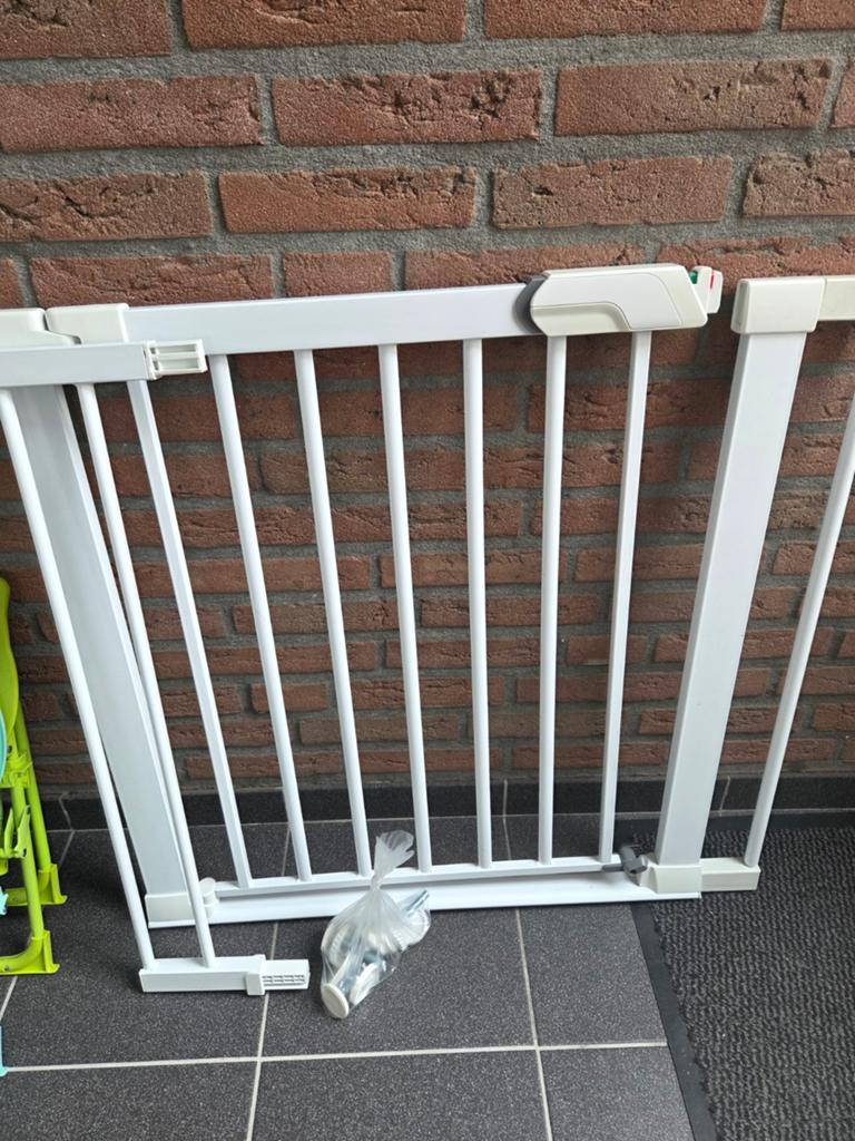 Safety first 1st traphekje flat step met verlengstuk, Ophalen, Zo goed als nieuw, Klemhekje, Metaal of IJzer