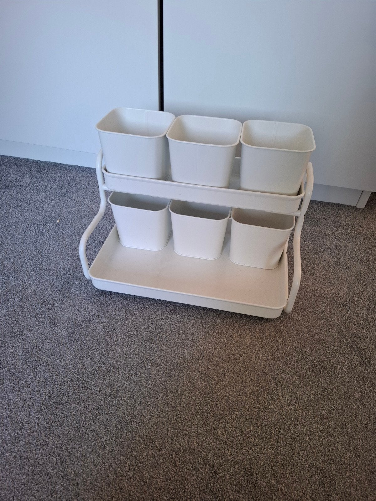 IKEA socker opbergrek met bakjes, Ophalen