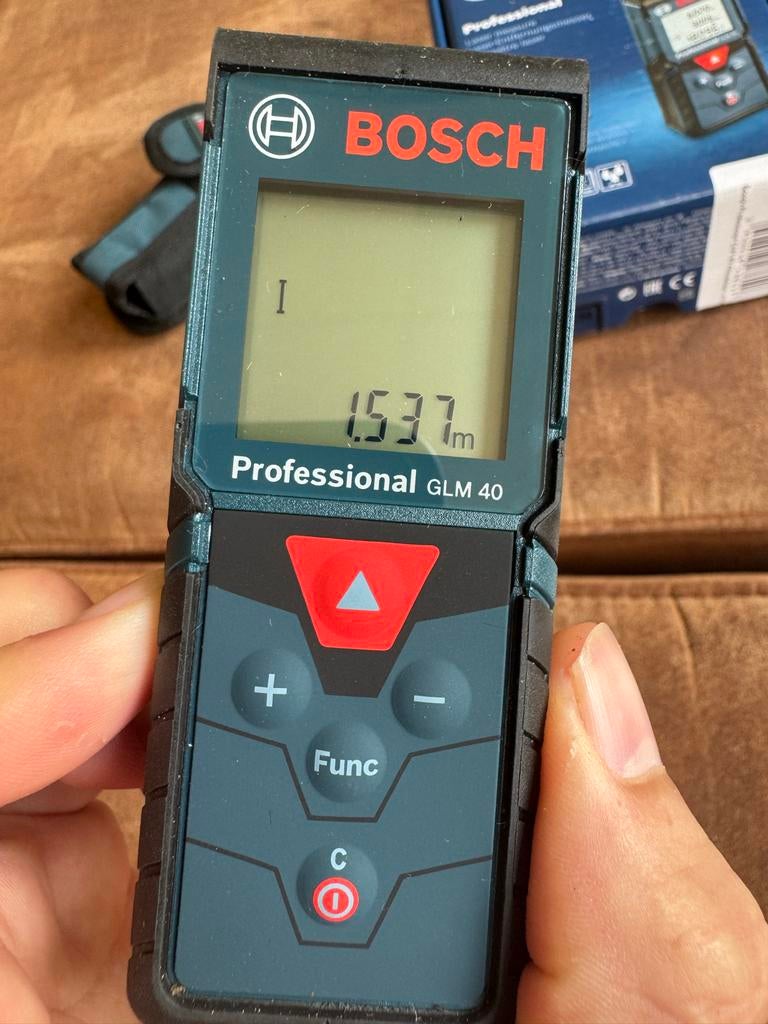 Bosch Professional GLM 40 Laser Afstandsmeter - Zo goed als, Ophalen of Verzenden, Zo goed als nieuw, Afstand
