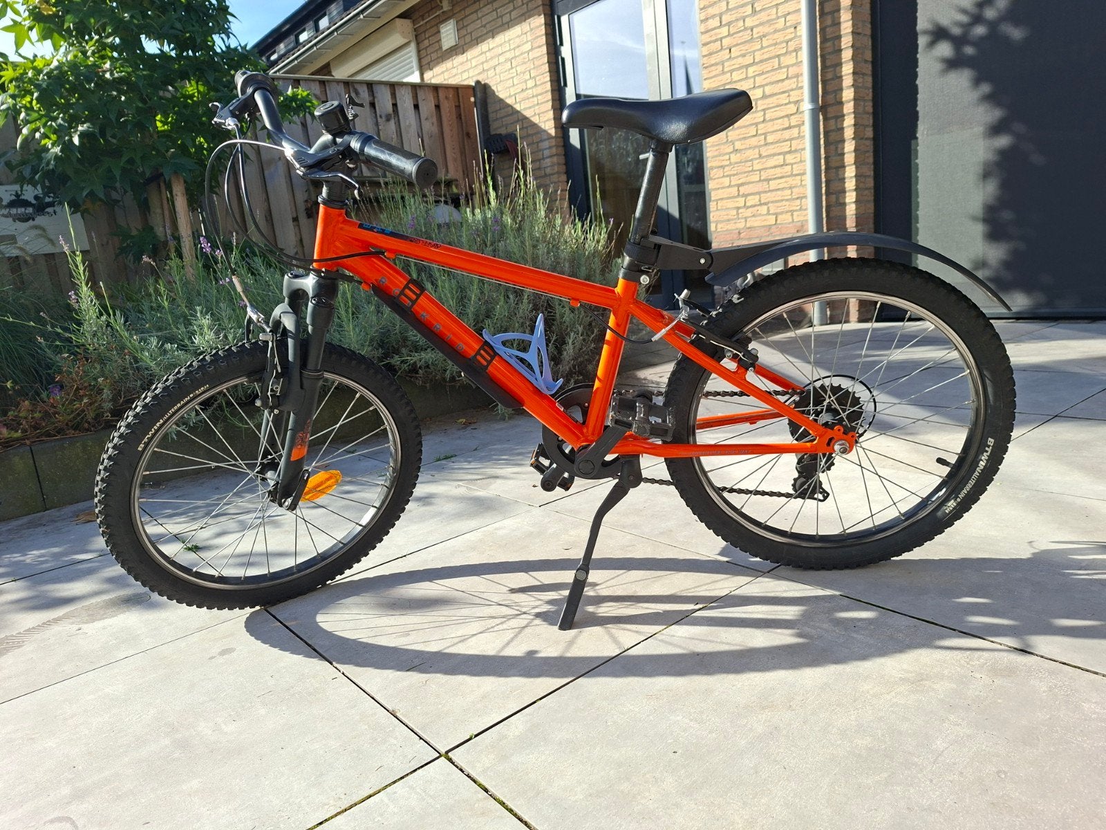 Rockrider EXPL 500 Kinderfiets 20 inch Oranje, Velgrem, Versnellingen, Minder dan 49 cm, Zo goed als nieuw