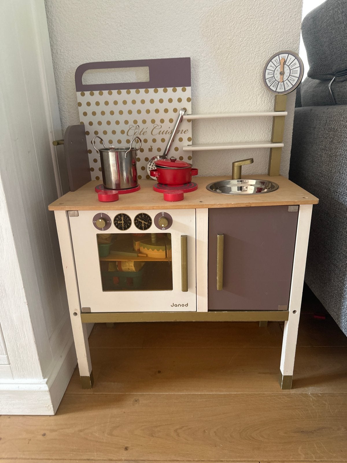 Janod Houten Speelkeuken met Accessoires, Ophalen, Gebruikt, Jongen of Meisje