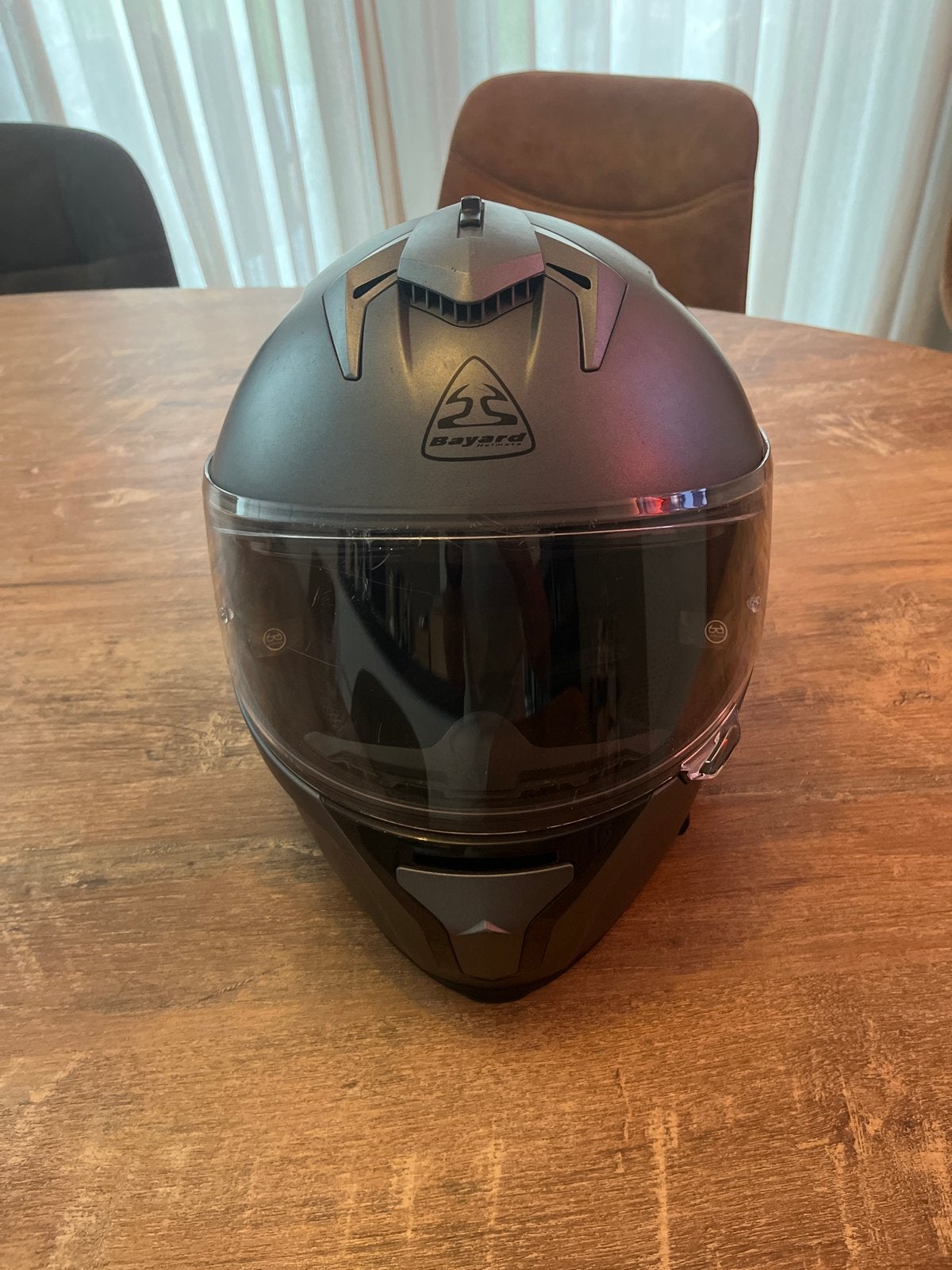 Bayard Integraalhelm - Metallic Grijs, Heren, Integraalhelm, L, Tweedehands