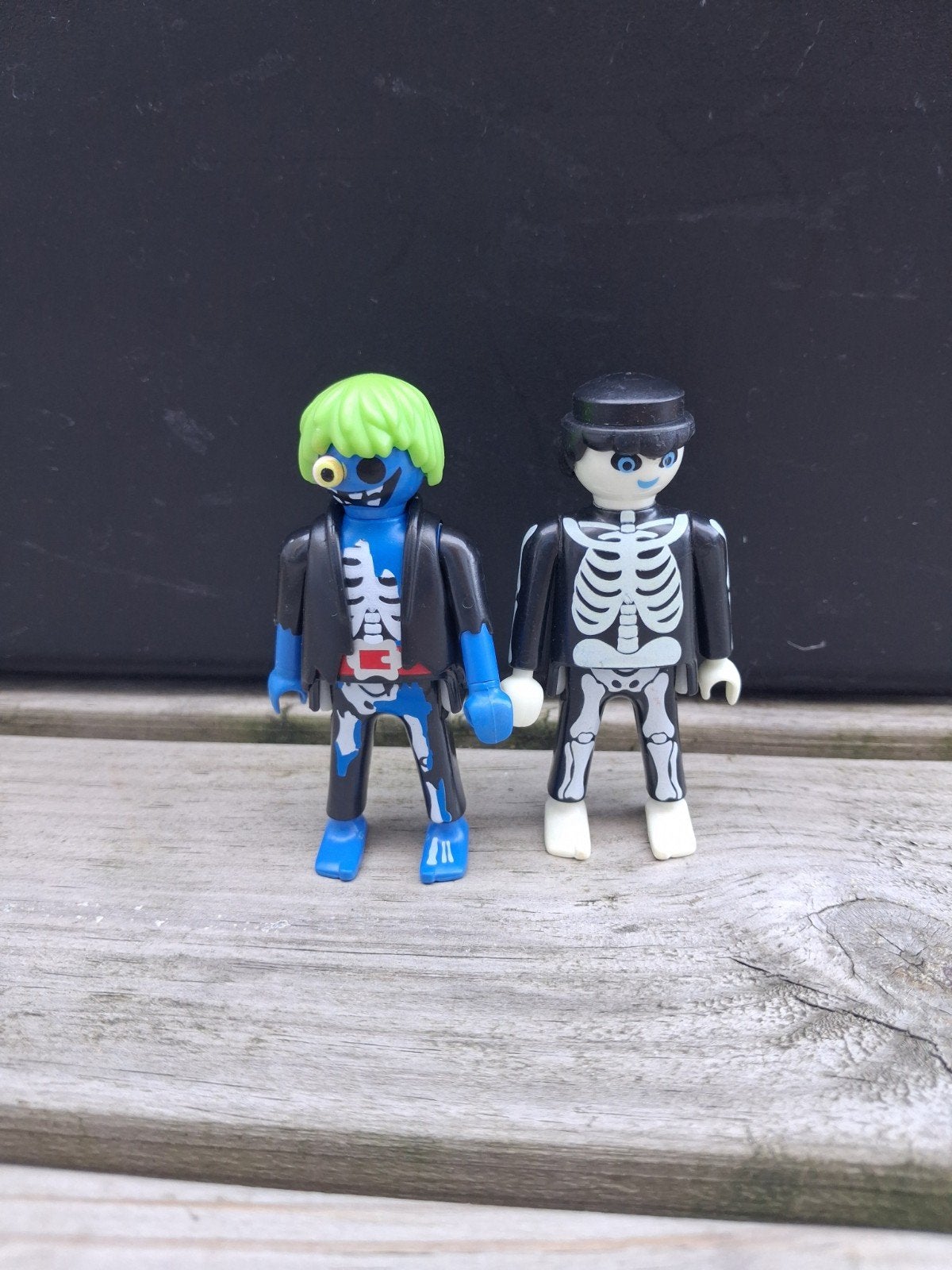 Playmobil Zombie en Skelet Figuren - Halloween Set, Gebruikt, Complete set, Ophalen of Verzenden, Figuren