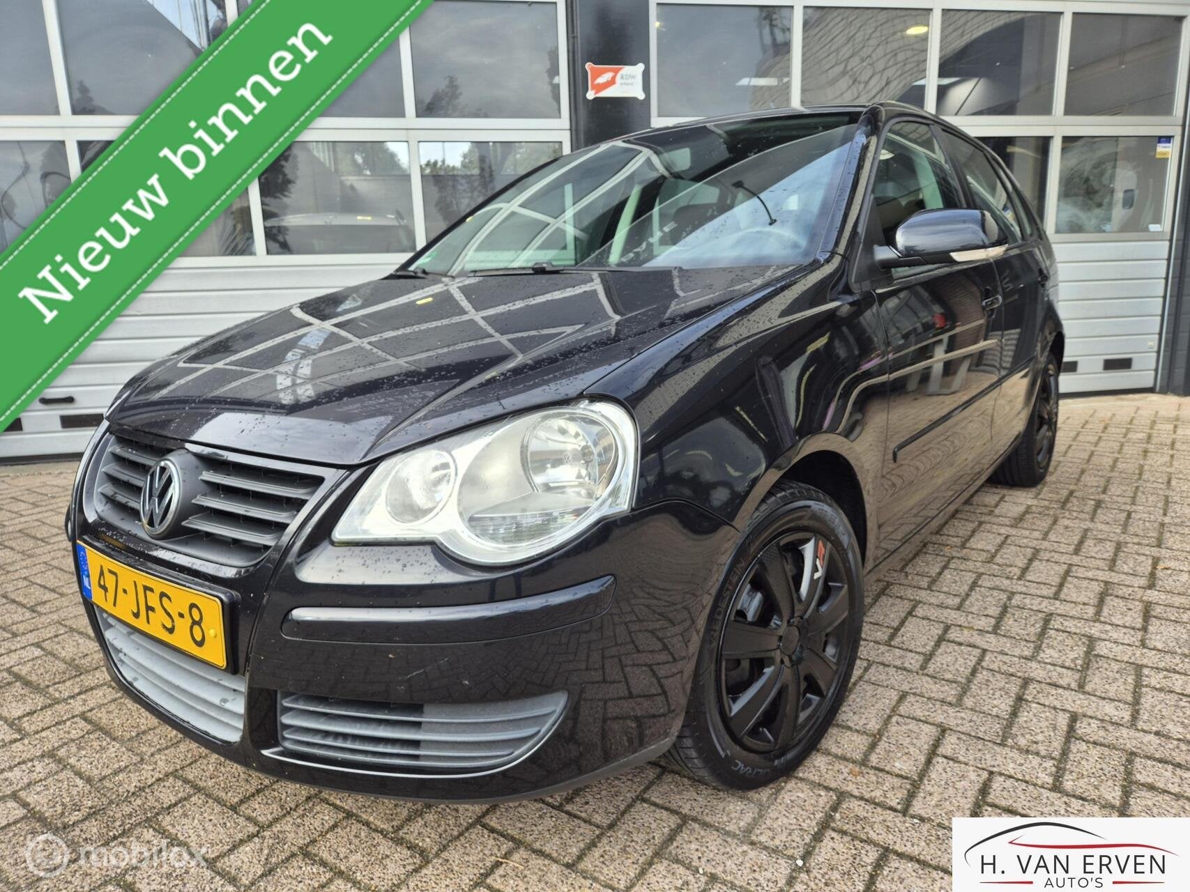 Volkswagen Polo 1.4 AIRCO CRUISE TREKHAAK, Auto's, Voorwielaandrijving, 40 €/maand, 4 cilinders, Zwart