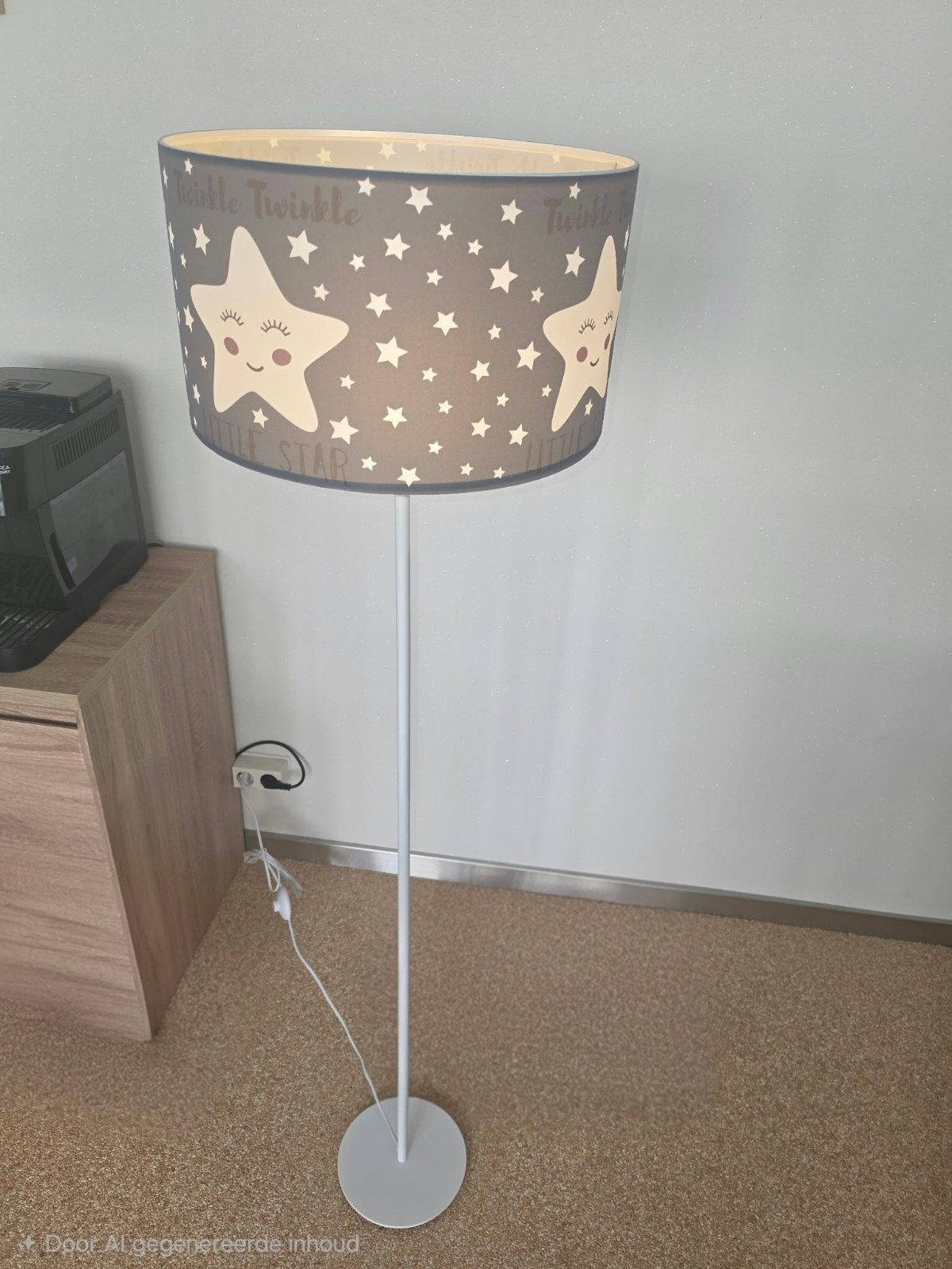 Vloerlamp kinderkamer 'Twinkle Twinkle Little Star', Ophalen of Verzenden, Zo goed als nieuw