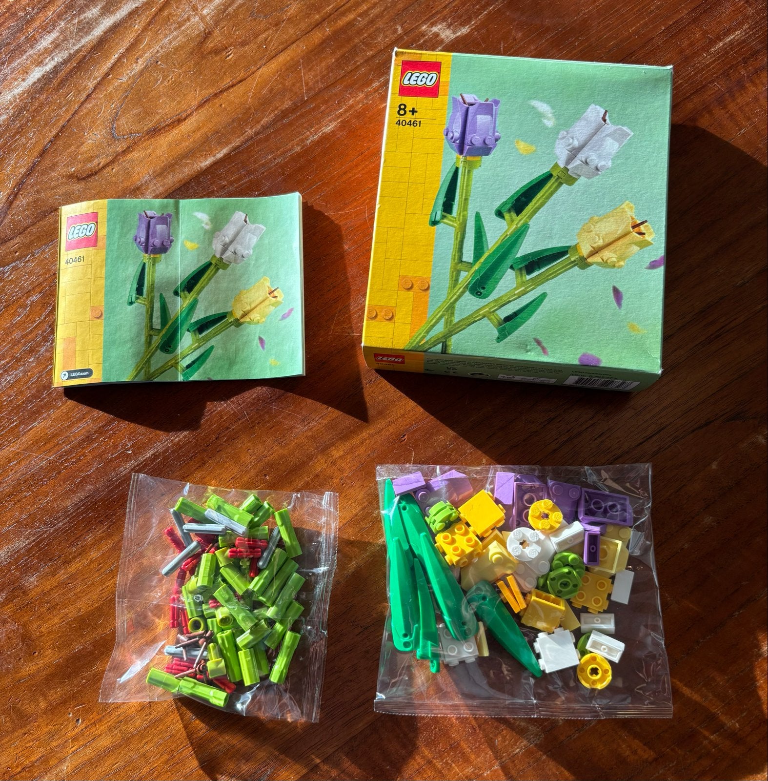 LEGO Tulpen 40461 - Complete set met doos en instructies, Ophalen of Verzenden, Zo goed als nieuw