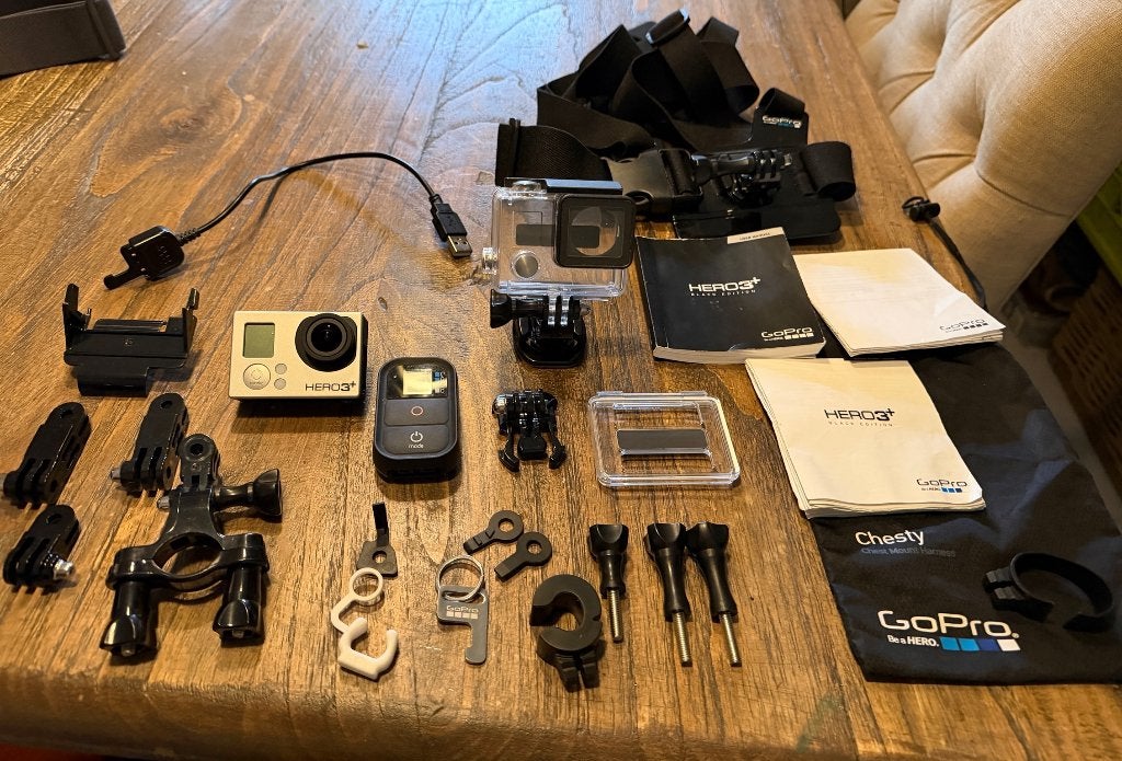 GoPro Hero 3+ zilver edition + extra, Audio, Tv en Foto, Actiecamera's, Ophalen of Verzenden, Zo goed als nieuw, GoPro