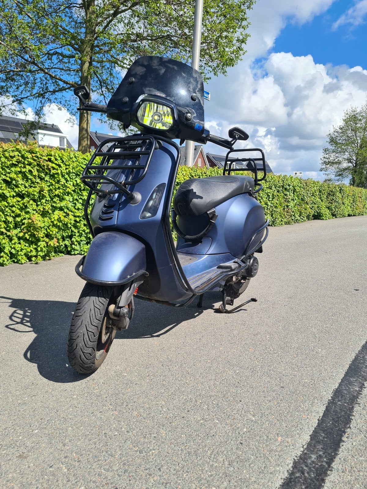 Vespa Sprint Custom 2018, Fietsen en Brommers, Ophalen, Maximaal 45 km/u, Zo goed als nieuw, Benzine