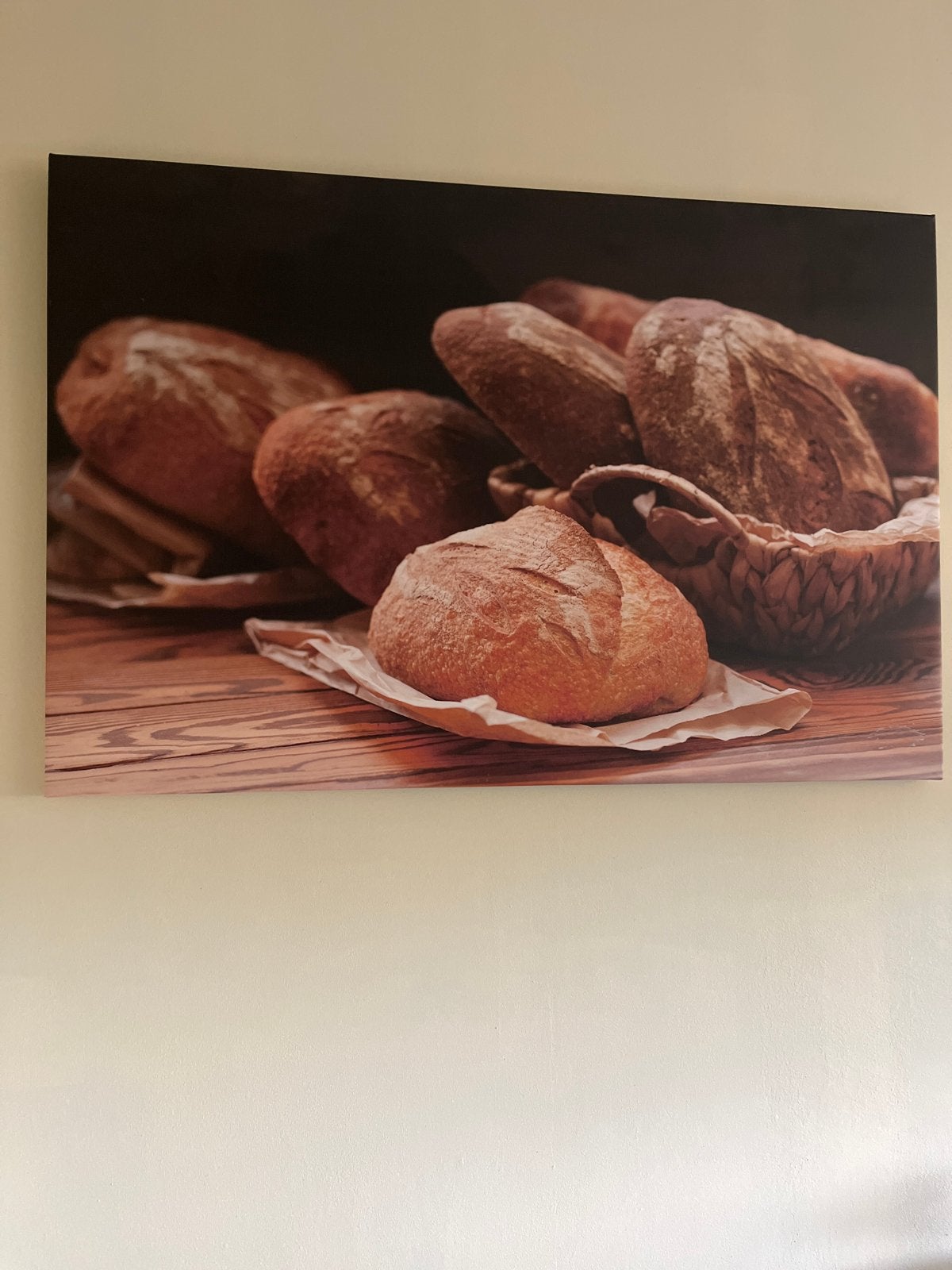 Brood Canvas Schilderij - Perfect voor Keuken/Bakkerij, Ophalen, 50 – 75, Zo goed als nieuw, Schilderij