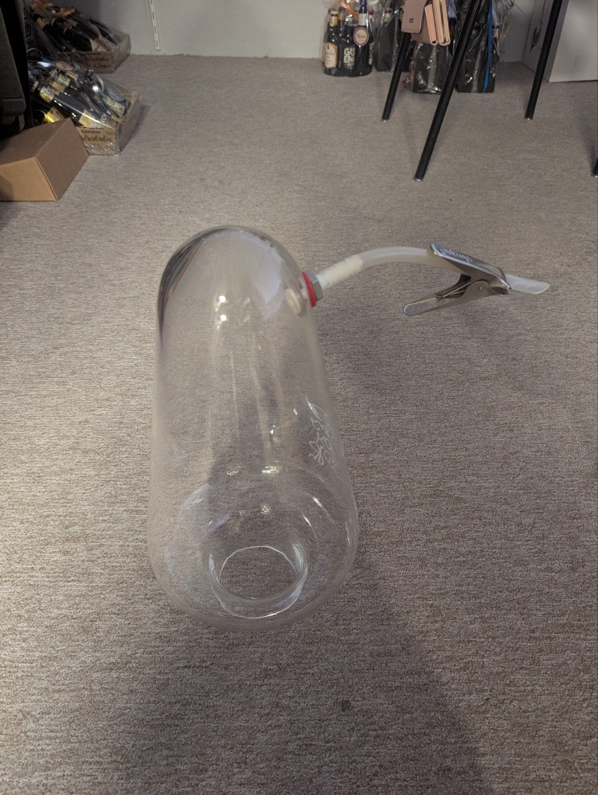 Glazen drankdispenser, Ophalen, Gebruikt