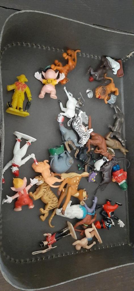 Vintage Koffer met Leuke Speelfiguren, Ophalen of Verzenden, Gebruikt