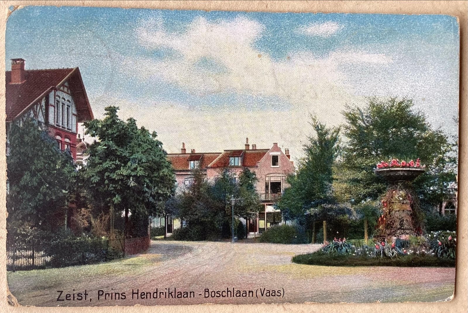 Oude ansichtkaart Zeist Prins Hendriklaan-Boschlaan (Vaas), Verzenden, Voor 1920, Gelopen, Utrecht