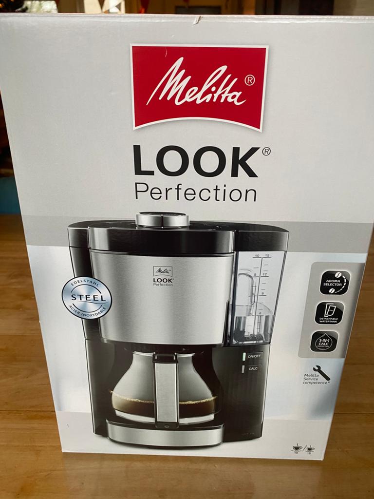 Koffiezetapparaat Melitta Look perfection, Afneembaar waterreservoir, 10 kopjes of meer, Koffiemachine, Gemalen koffie
