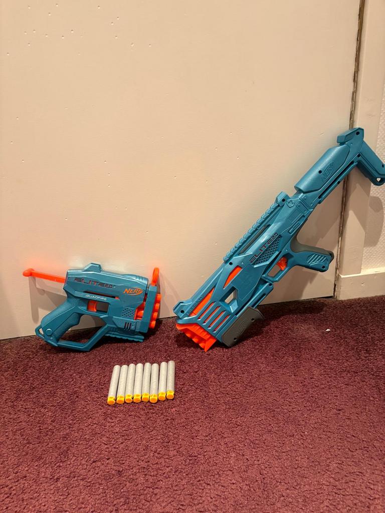 NERF Elite 2.0 Tetrad QS-4 blaster, Ophalen of Verzenden, Zo goed als nieuw, Elektrisch, Overige merken