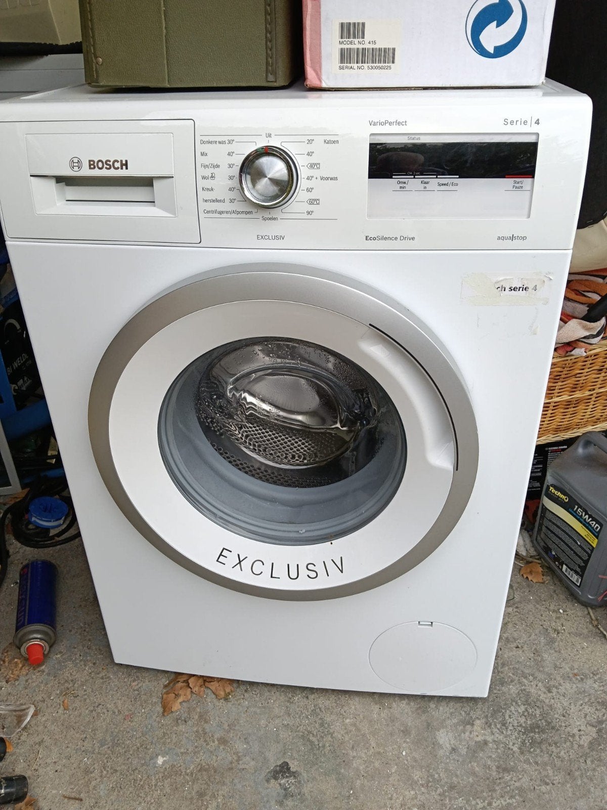 Bosch serie 4 exclusiv wasmachine, Witgoed en Apparatuur, Ophalen, 1200 tot 1600 toeren, 85 tot 90 cm