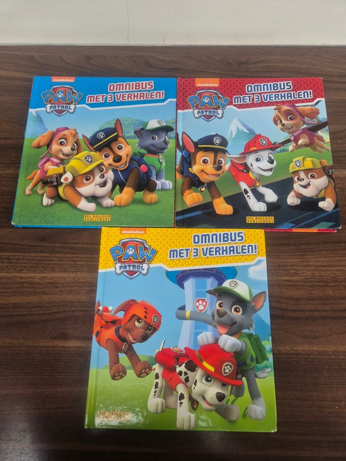 PAW PATROL omnibus 3 boeken met elk 3 verhalen, Uitgeverij Big Balloon B.V., Fictie algemeen, Jongen of Meisje, Ophalen of Verzenden