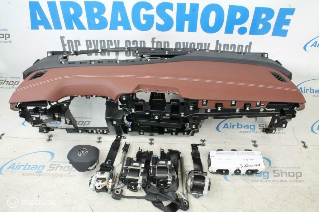 Airbag Dashboard bruin HUD wit stiksel Volkswagen ID4 ID.4, Gebruikt, Ophalen of Verzenden