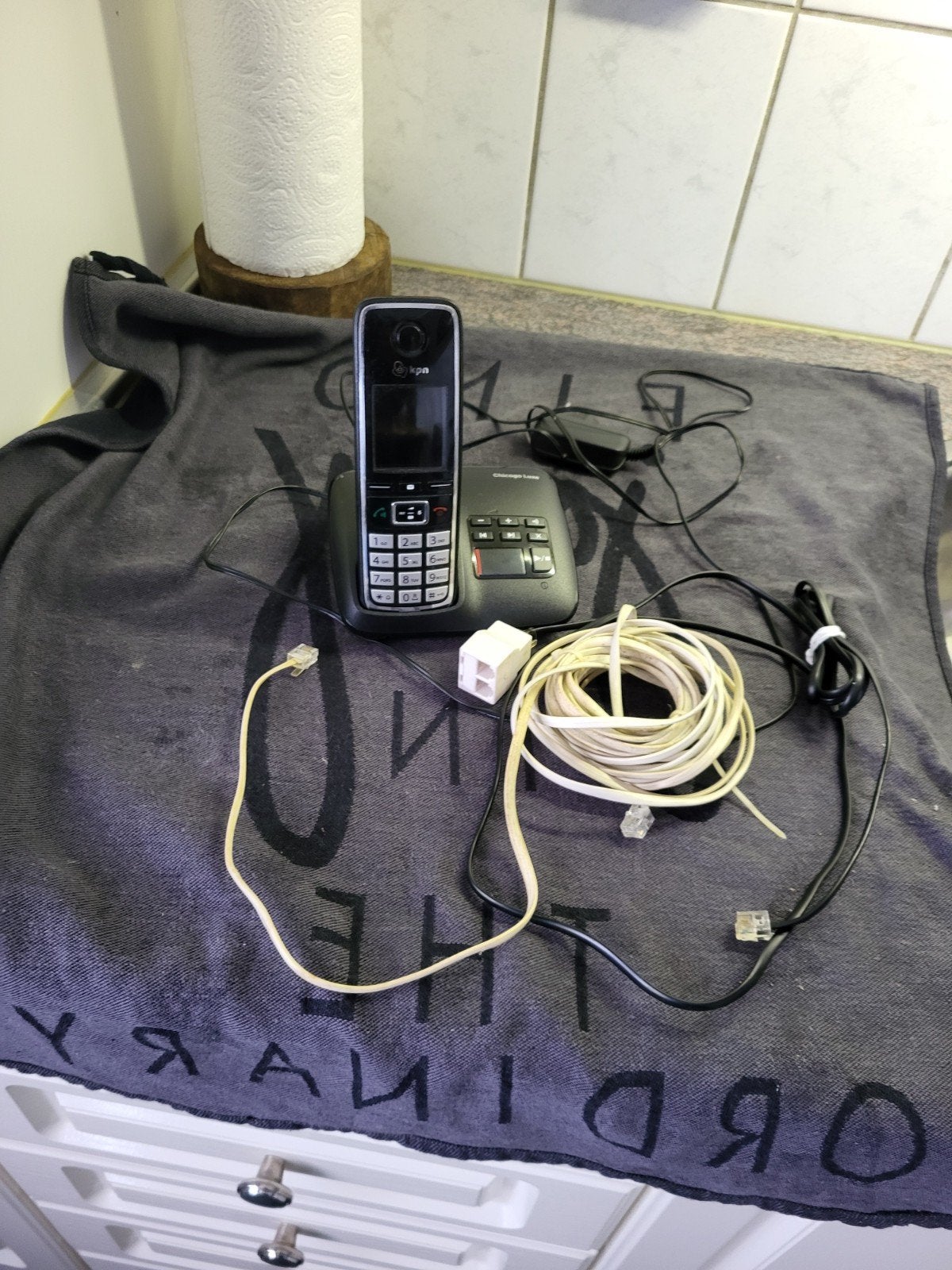 Tekoop mooie vaste telefoon kpn Chicago  met antwoord  appar, Ophalen, 1 handset