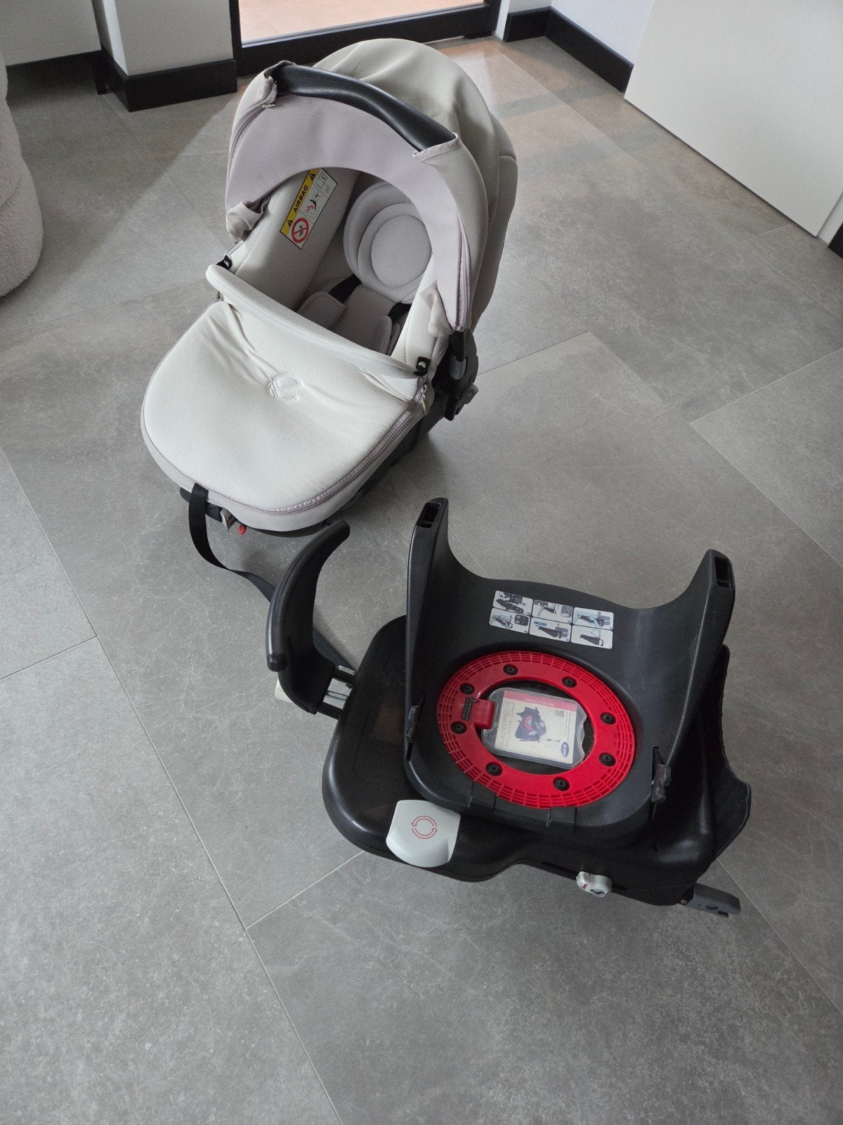 Jane Matrix 2 reiswieg/maxi-cosi met Isofix base, Gebruikt, Slaapstand, Isofix, 0 t/m 13 kg
