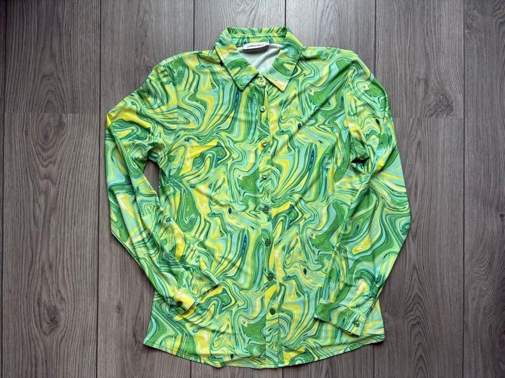 angelle milan blouse maat M, Kleding | Dames, Ophalen of Verzenden, Gedragen, Maat 38/40 (M), Groen