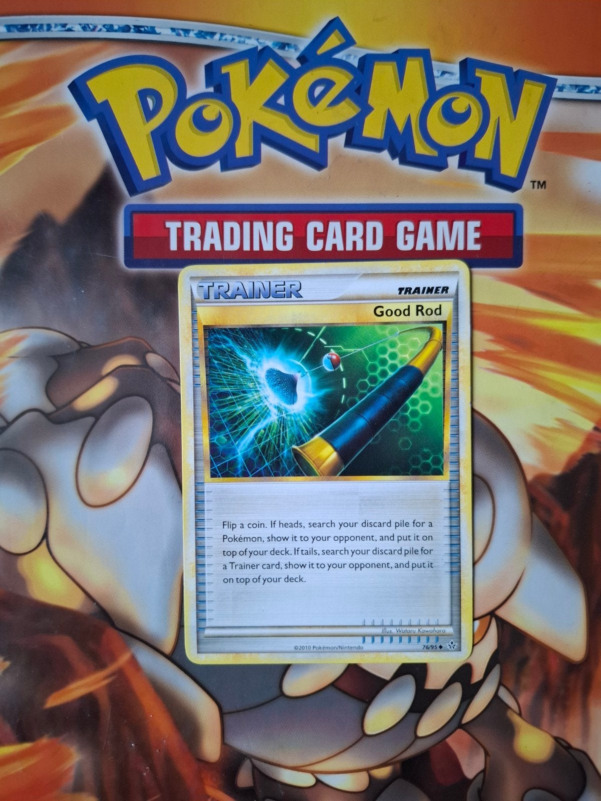 Good rod 76/95 Heartgold&Soulsilver Unleashed pokemon kaart, Ophalen of Verzenden, Gebruikt, Losse kaart