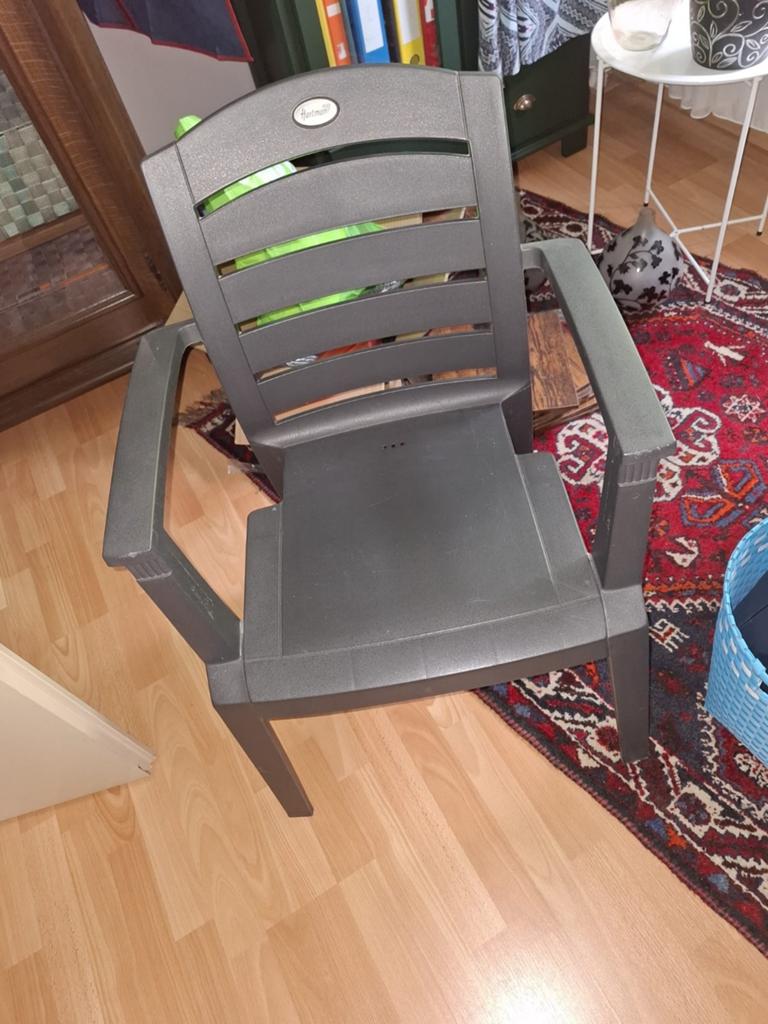 4x hartman tuinstoelen, Huis en Inrichting, Stoelen, Ophalen, Kunststof, Gebruikt, Tuin, Modern