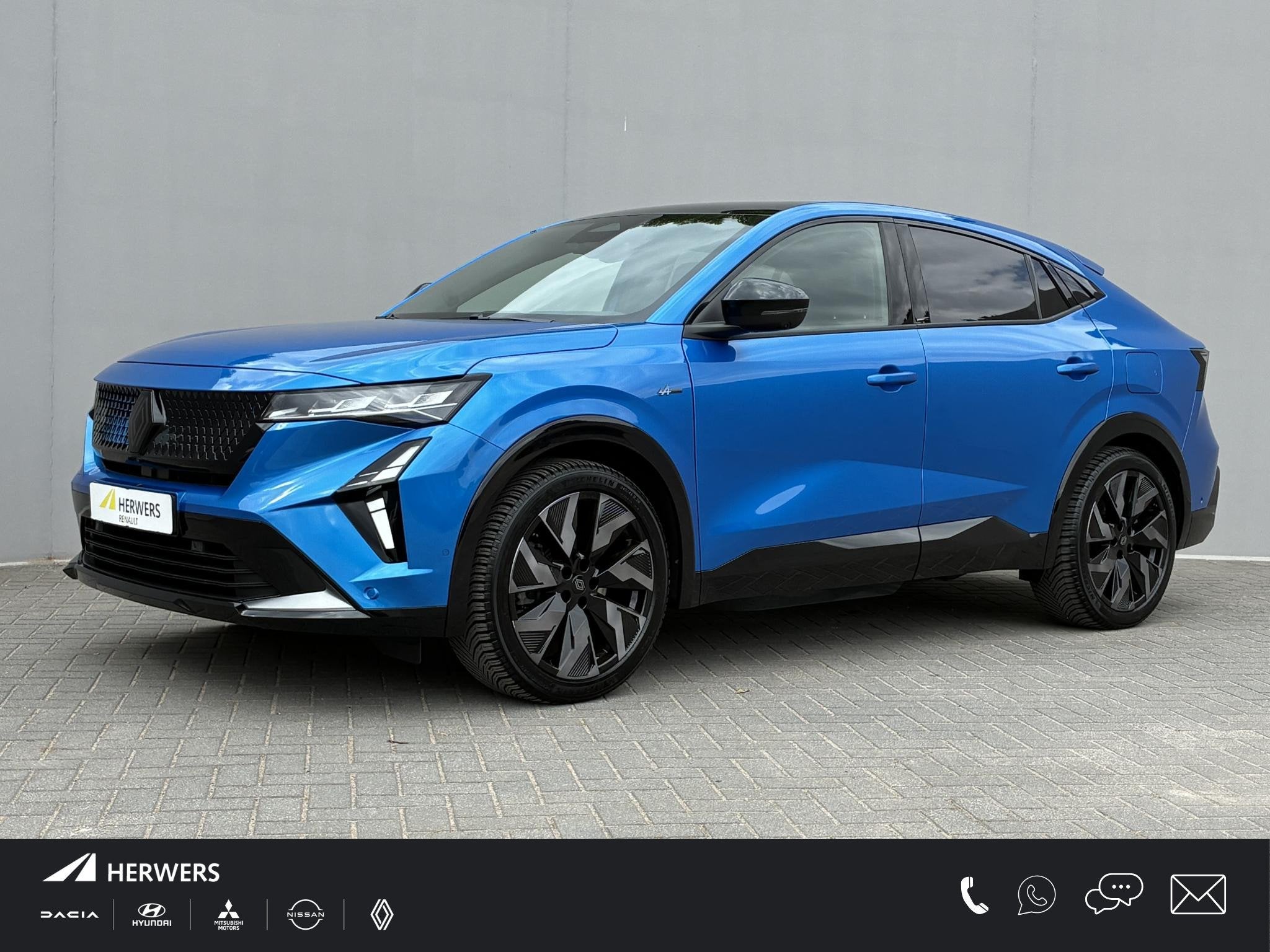 Renault Rafale E-Tech 4x4 plug-in full hybrid 300 esprit Alp, Auto's, Renault, Automaat, Gebruikt, 1199 cc, Blauw
