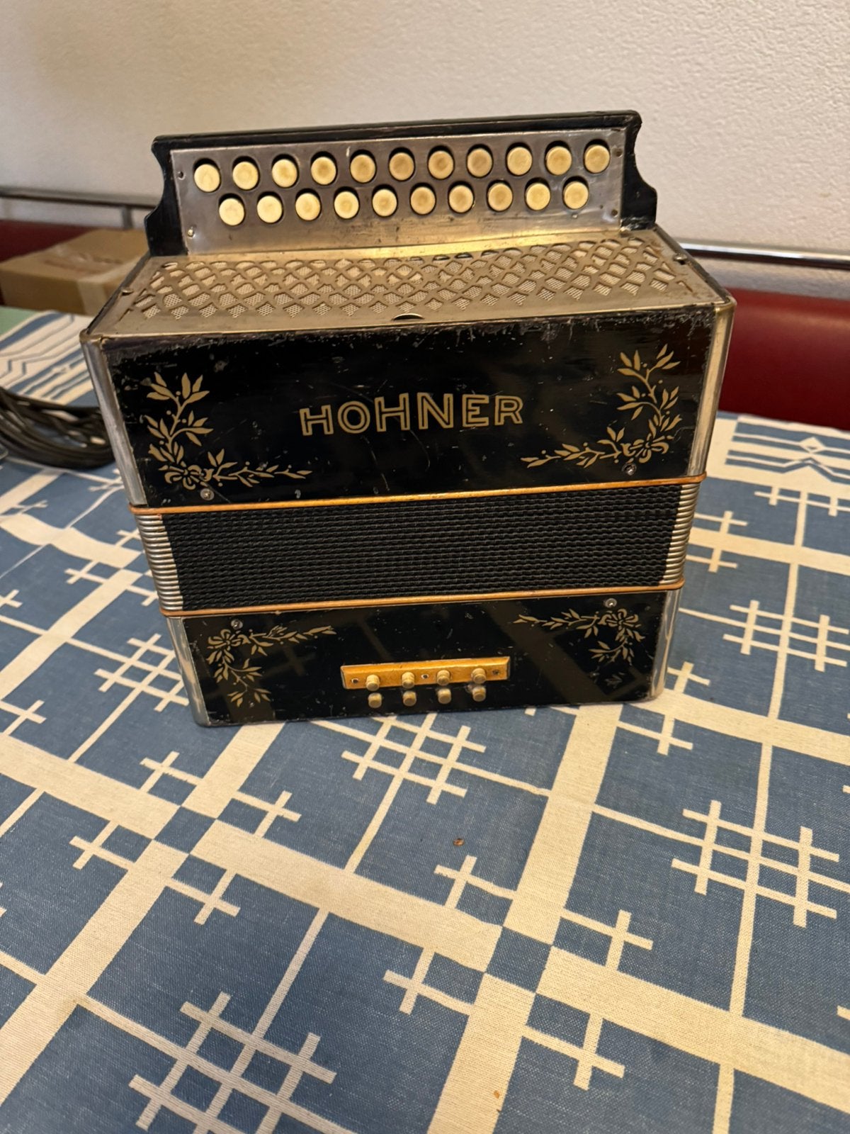 Hohner, Trekzak, 8 bas, Muziek en Instrumenten, Gebruikt, Overige formaten, Ophalen of Verzenden, Knopaccordeon