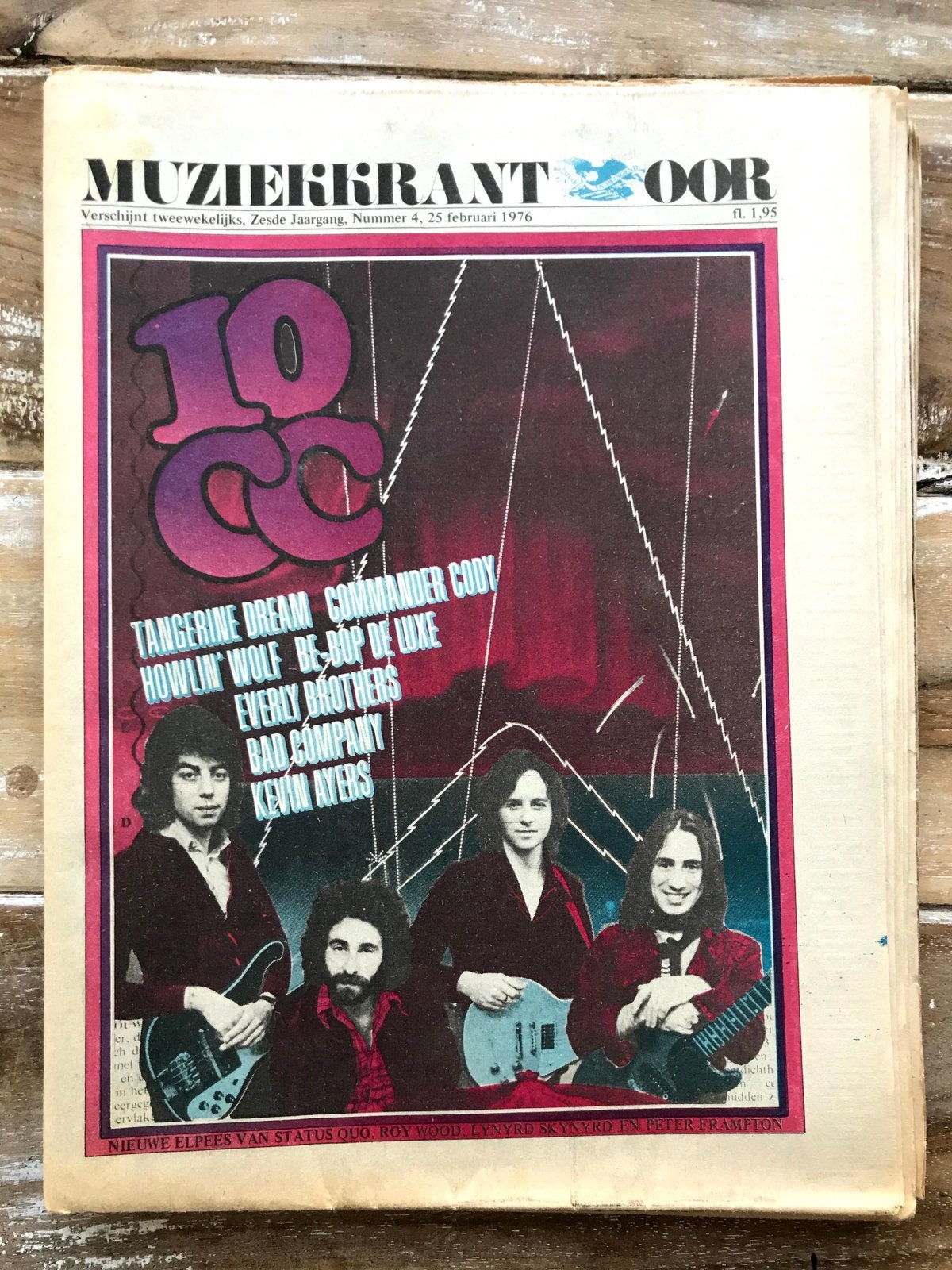 Muziekkrant OOR 1976 JOHN MAYALL Tangerine Dream BAD COMPANY, Ophalen of Verzenden, Zo goed als nieuw, Muziek, Film of Tv