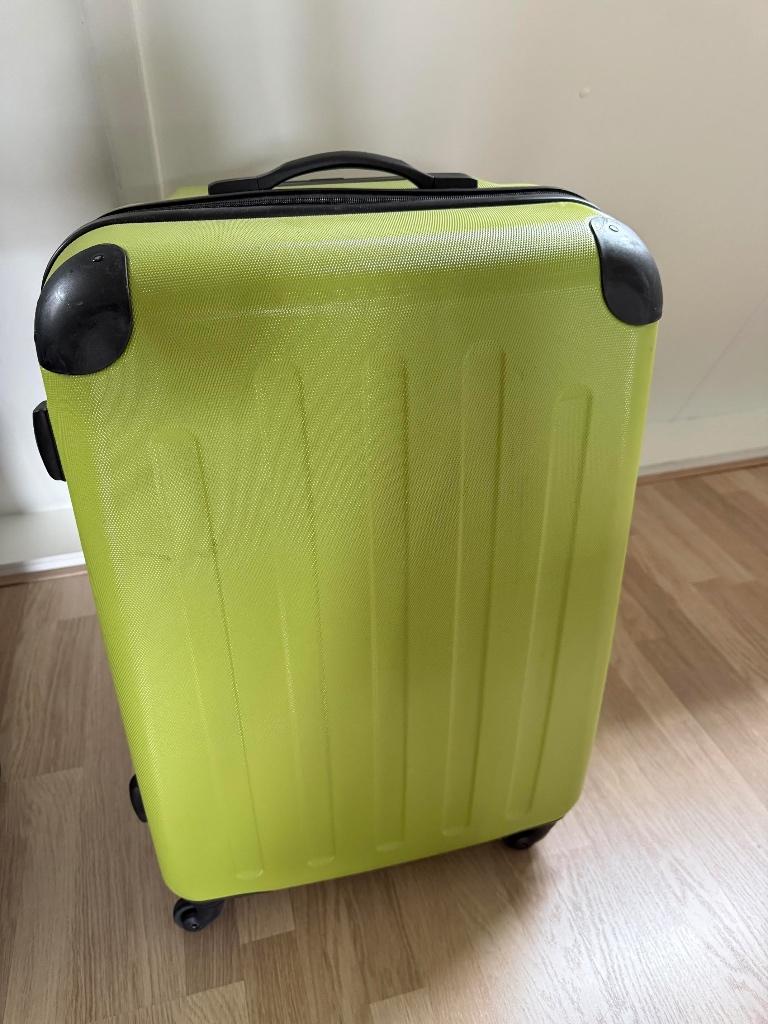 Koffer merk Liv kleur groen, Sieraden, Tassen en Uiterlijk, Koffers, Ophalen, Gebruikt, Hard kunststof, Wieltjes