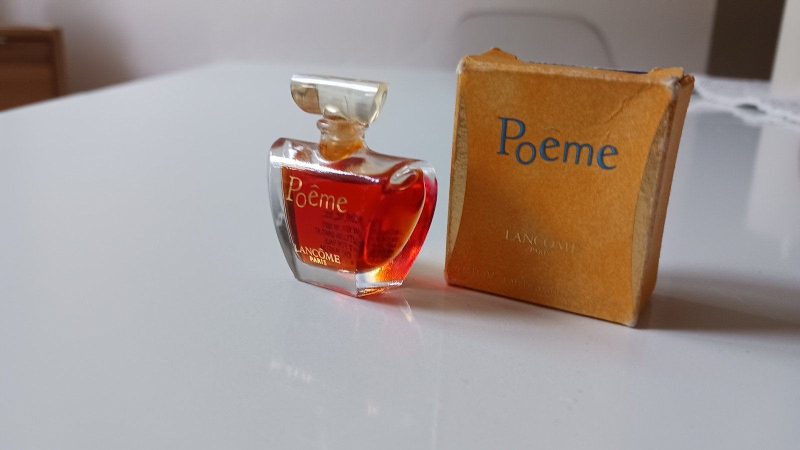 Lancôme Poême Miniatuur Parfum, Ophalen of Verzenden, Gebruikt