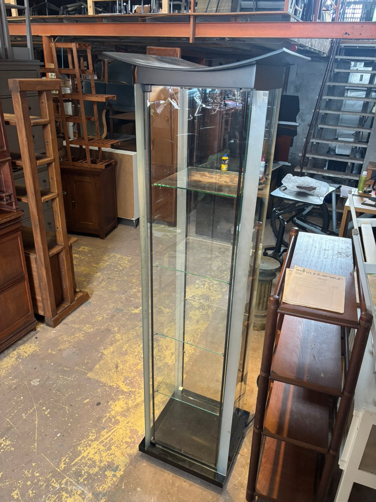 Asiaatische vitrinekast - 60x60x195H, 1025xe, Zo goed als nieuw, Re, 150 tot 200 cm
