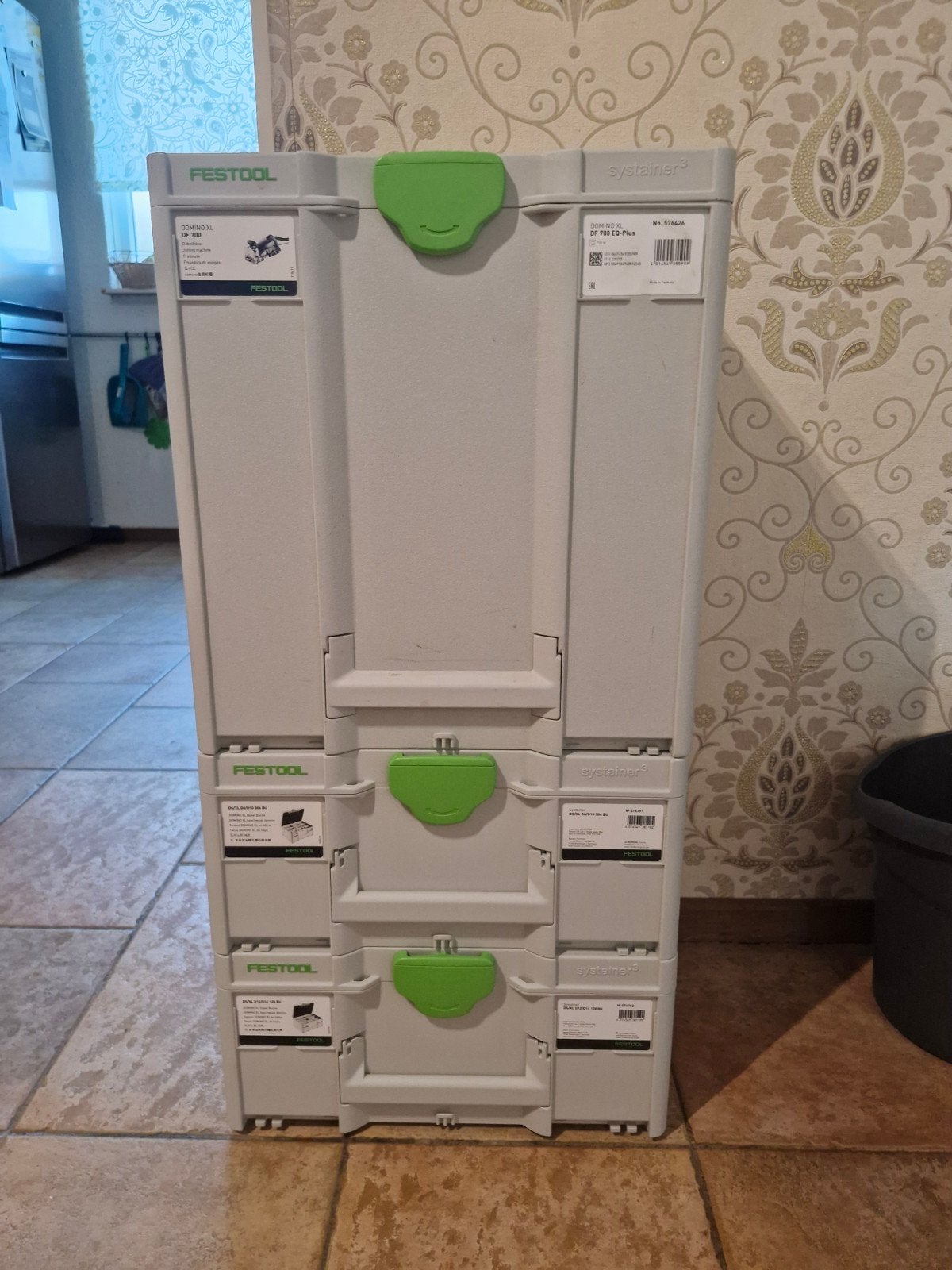 Festool Domino XL DF 700 EQ-Plus complete set, Ophalen, Lamellenfrees, Zo goed als nieuw, Festool