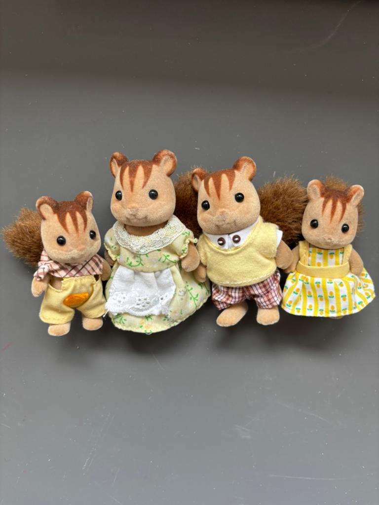 Sylvanian families Walnut Squirrel Family nr 4172, Ophalen of Verzenden, Zo goed als nieuw