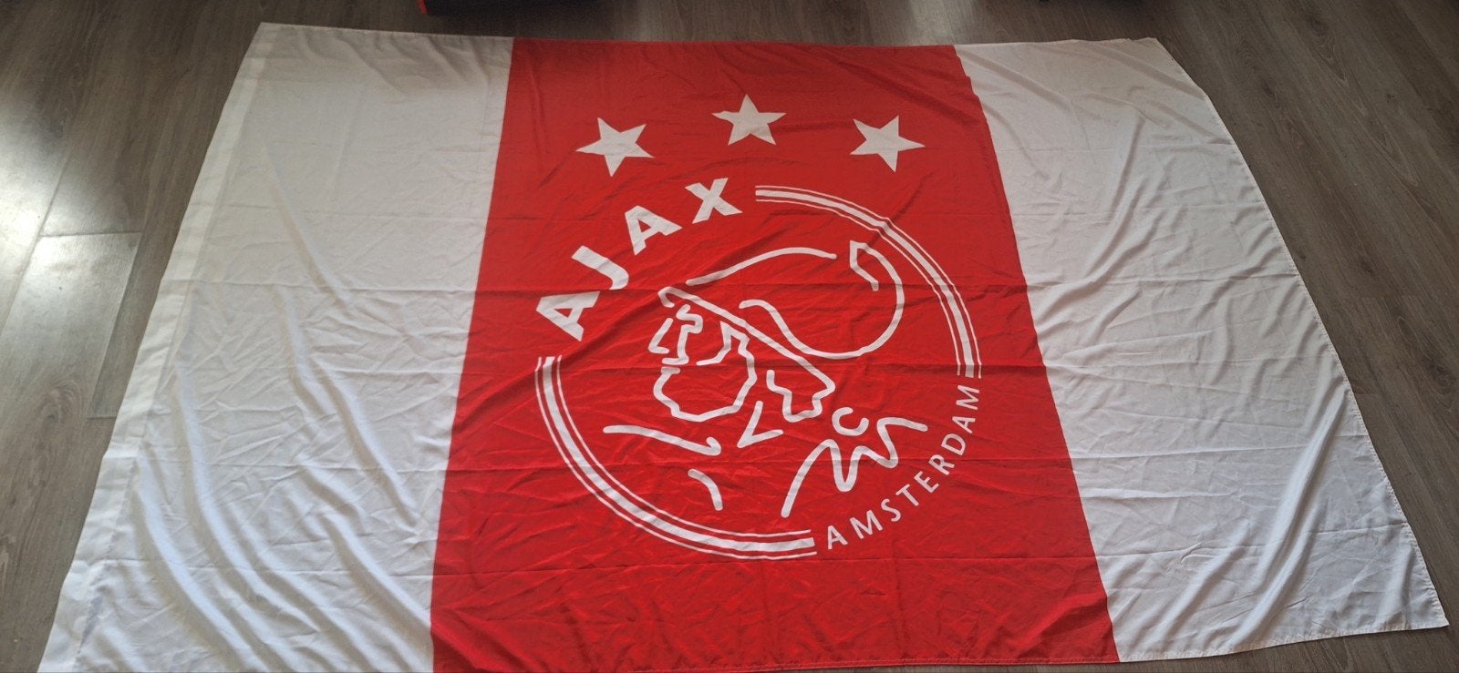 Grote Ajax vlag ca. 150x220 cm (20826), ., Overige typen, Ophalen of Verzenden, Zo goed als nieuw