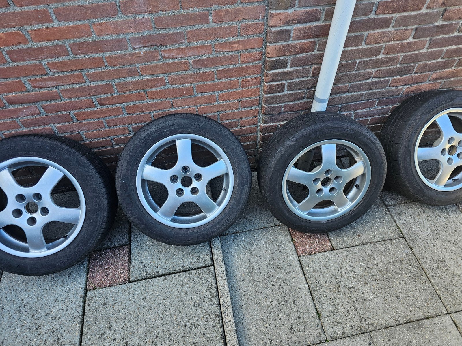 205/55 R16 Zomerbanden met Velgen, Ophalen, Gebruikt, 16 inch, Banden en Velgen