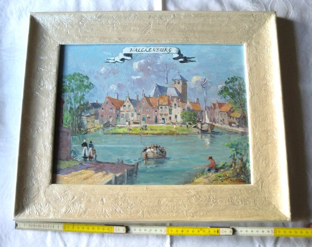 Schilderij Niek Van Der Plas., Ophalen of Verzenden, Gesigneerd