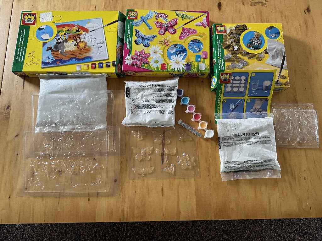 3 doosjes gips gieten, Ophalen of Verzenden, Nieuw, Knutselen