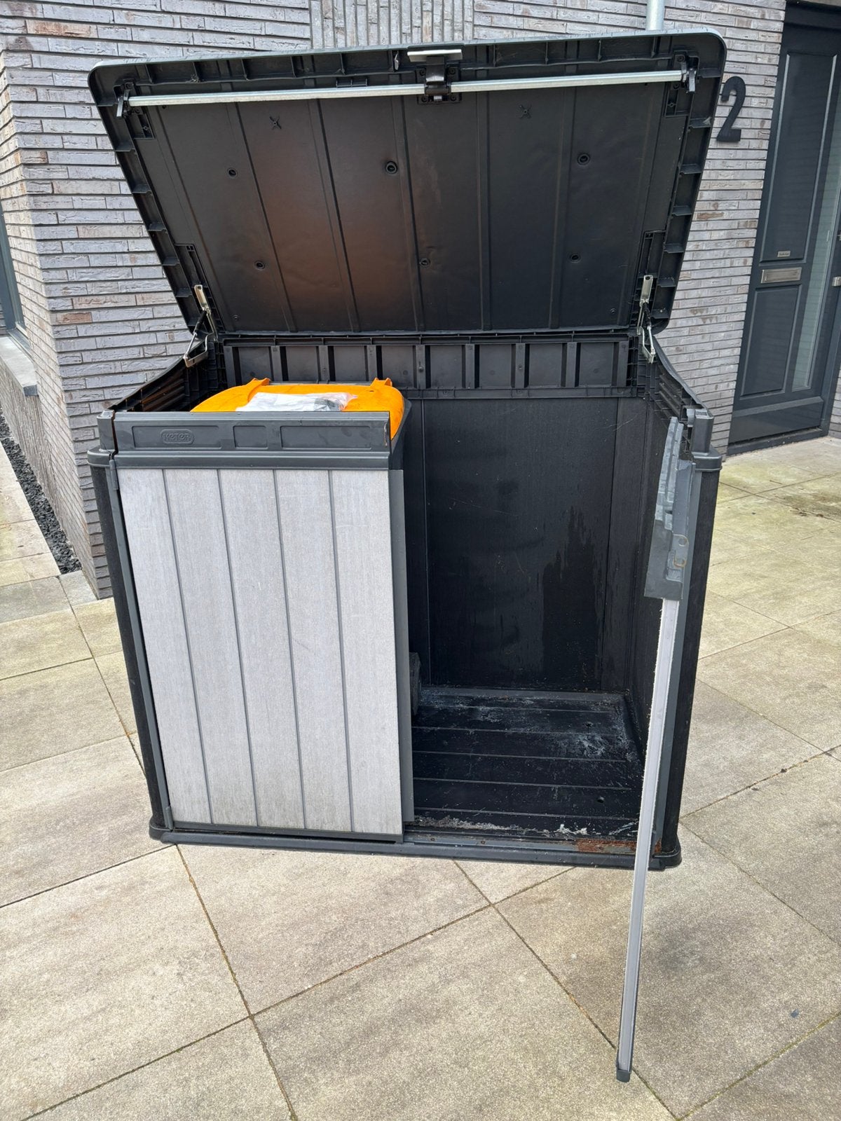 Keter elite store grijs opbergbox, Ophalen, Gebruikt, Kunststof, Overige typen