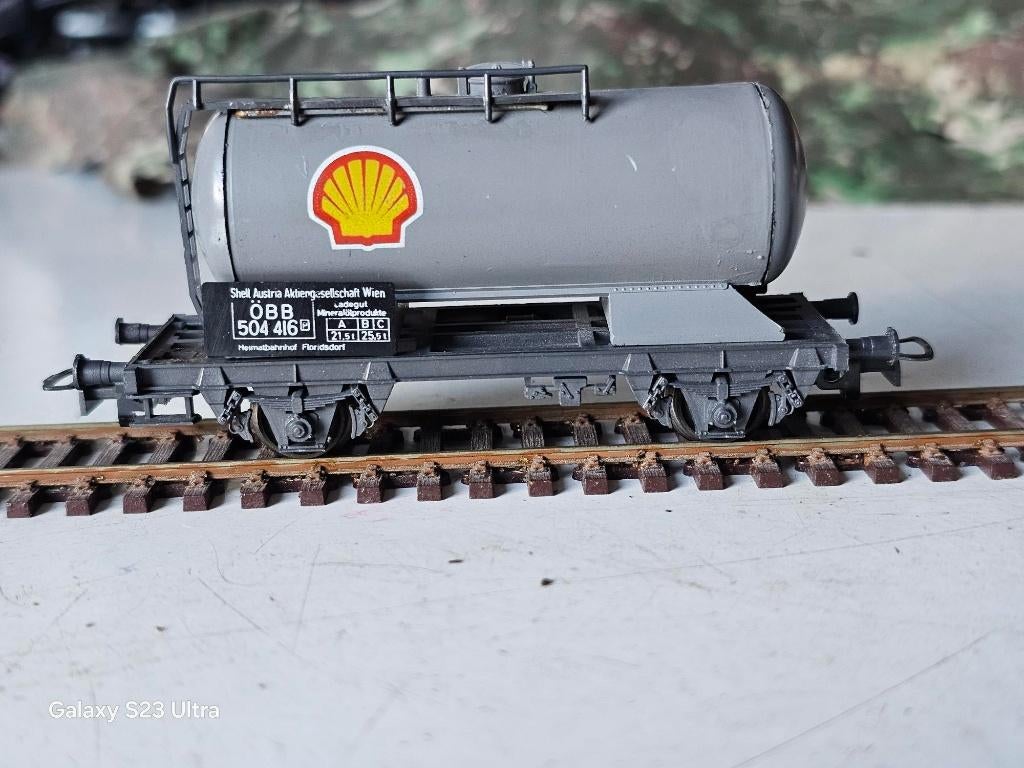 modeltrein H0 wagon OBB shell ketelwagen roco, Gebruikt, Gelijkstroom, Wagon, Ophalen of Verzenden