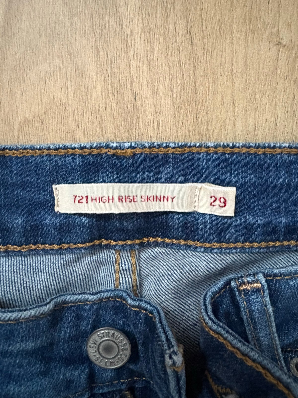 Levi's 721 High Rise Skinny Jeans - W29, Ophalen of Verzenden, Zo goed als nieuw, Blauw, W28 - W29 (confectie 36)