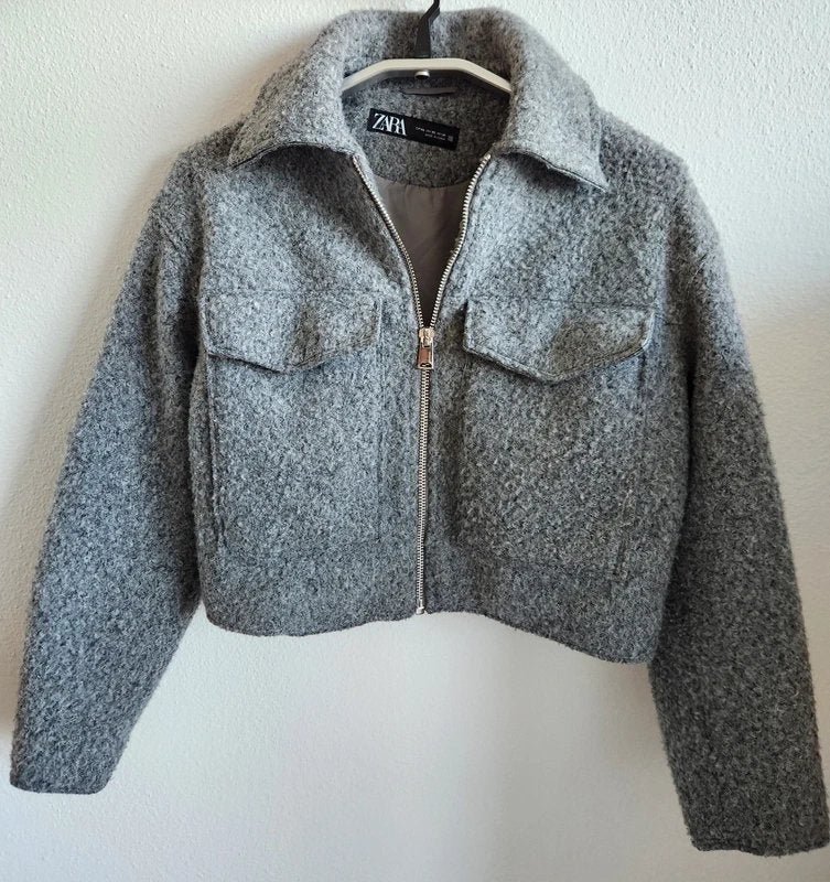 Bomberjas kleur grijs, maat xs, merk zara, Zara, Ophalen of Verzenden, Zo goed als nieuw, Maat 34 (XS) of kleiner