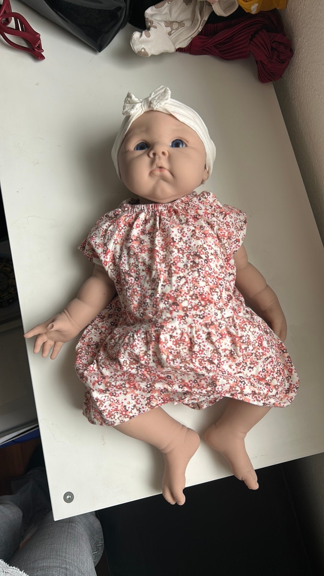 Ivita silcone baby meisje, Verzamelen, Poppen, Ophalen of Verzenden, Gebruikt, Pop