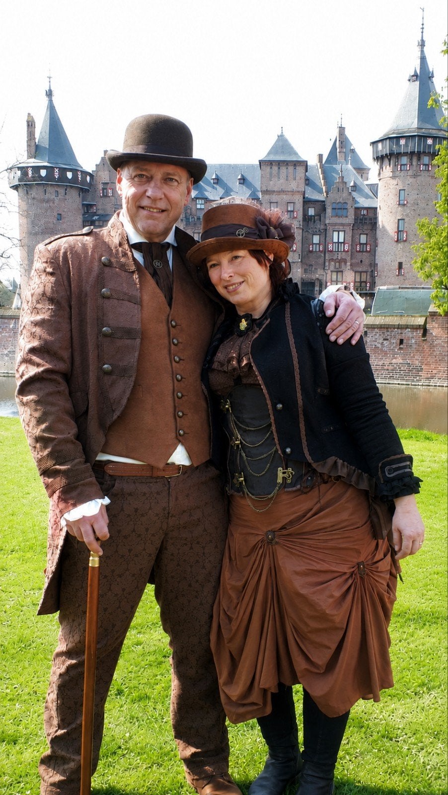 Victoriaans cosplay  outfit  1x gedragen, Ophalen of Verzenden, Zo goed als nieuw, Maat 46/48 (XL) of groter, Kleding