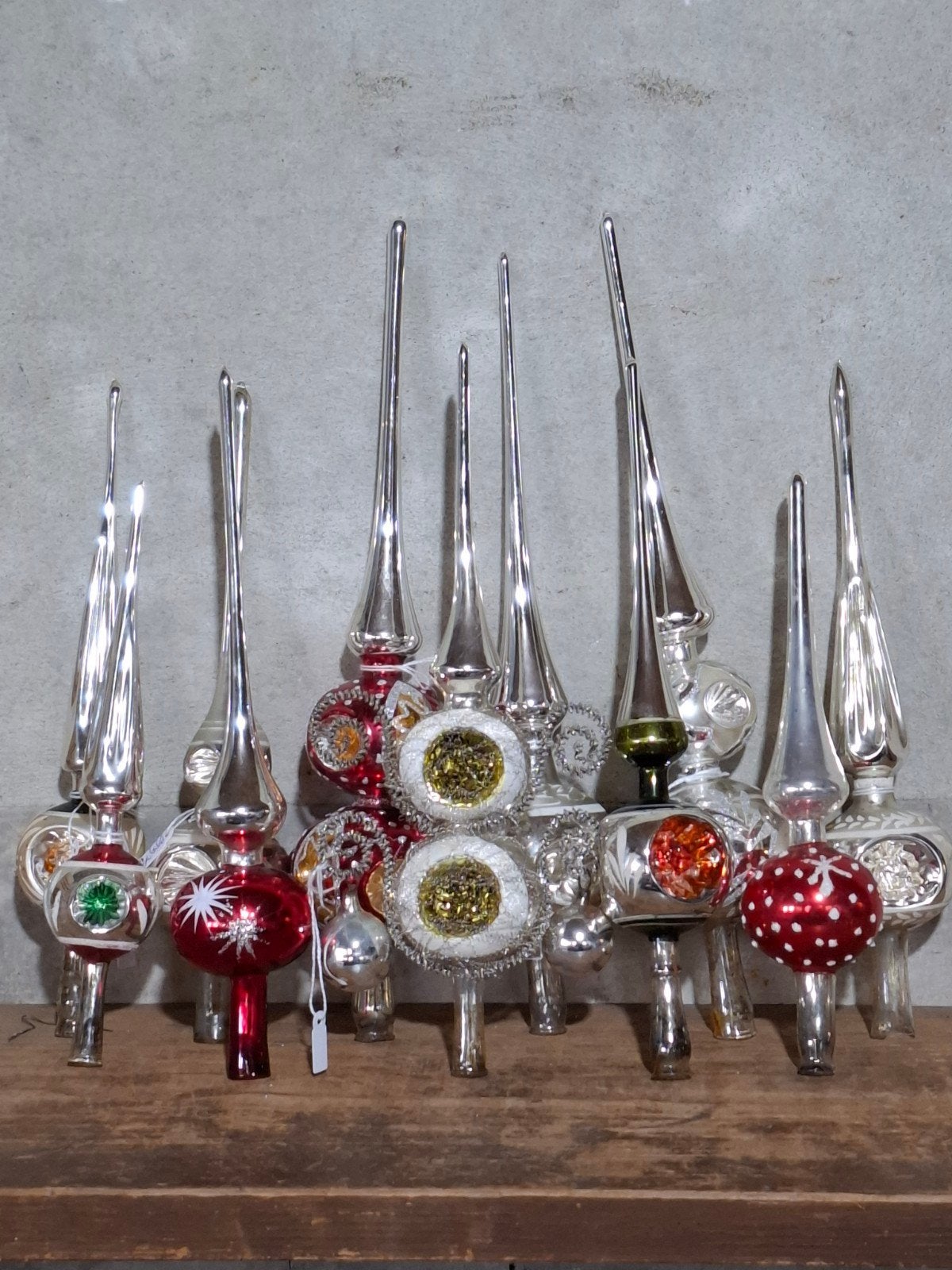 oude antiek vintage kerstballen piek pieken bellenpiek, Diversen, Ophalen of Verzenden, N, T, V