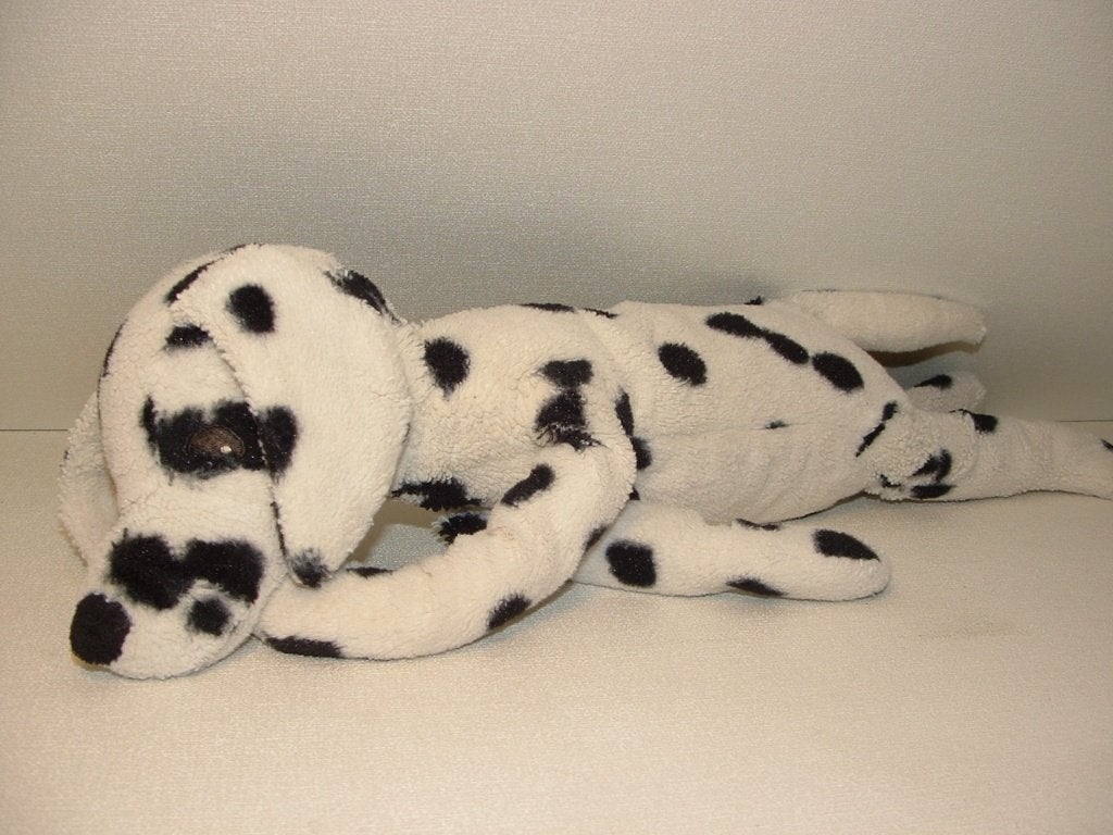 IKEA HOND DALMATIER PUP GOSIG VOVVEN VELOURS WIT MET, Ophalen of Verzenden, Nieuw, Overige typen
