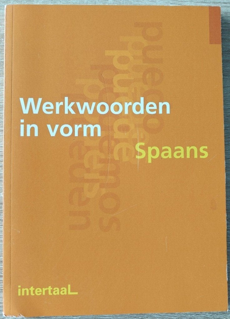 WERKWOORDEN IN VORM: SPAANS. INTERTAAL., Ophalen of Verzenden, Alpha, Zo goed als nieuw, Niet van toepassing
