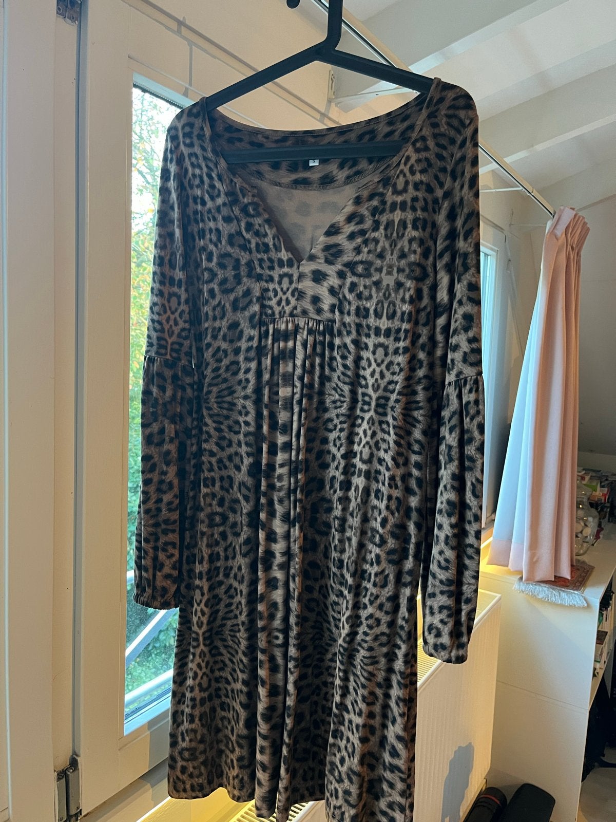 Tante Betsy Jurk Maat S - Luipaardprint, Bruin, Ophalen of Verzenden, Zo goed als nieuw, Maat 36 (S)