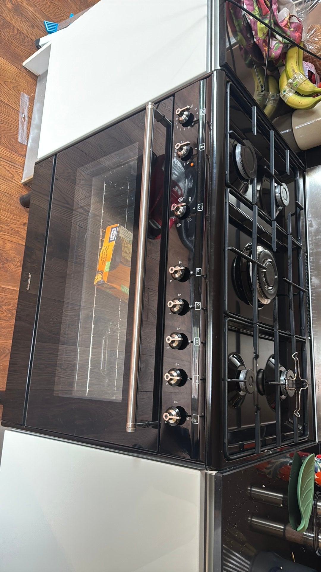 Smeg 90cm, Ophalen, 60 cm of meer, Zo goed als nieuw, Gas